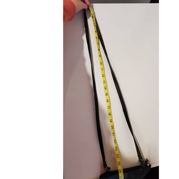 Fossil Black Leather Crossbody Bag Classic Soft Everyday Small Travel Zip Purse - Picture 14 of 14